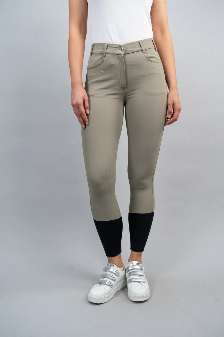 Jaltika Gold Edition High-Rise Riding Breeches – Knee Grip