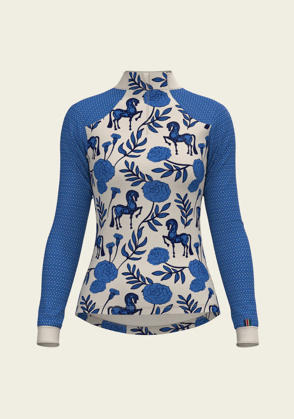 Peony Sport Mesh Quarter Zip Sun Shirt – Espoir
