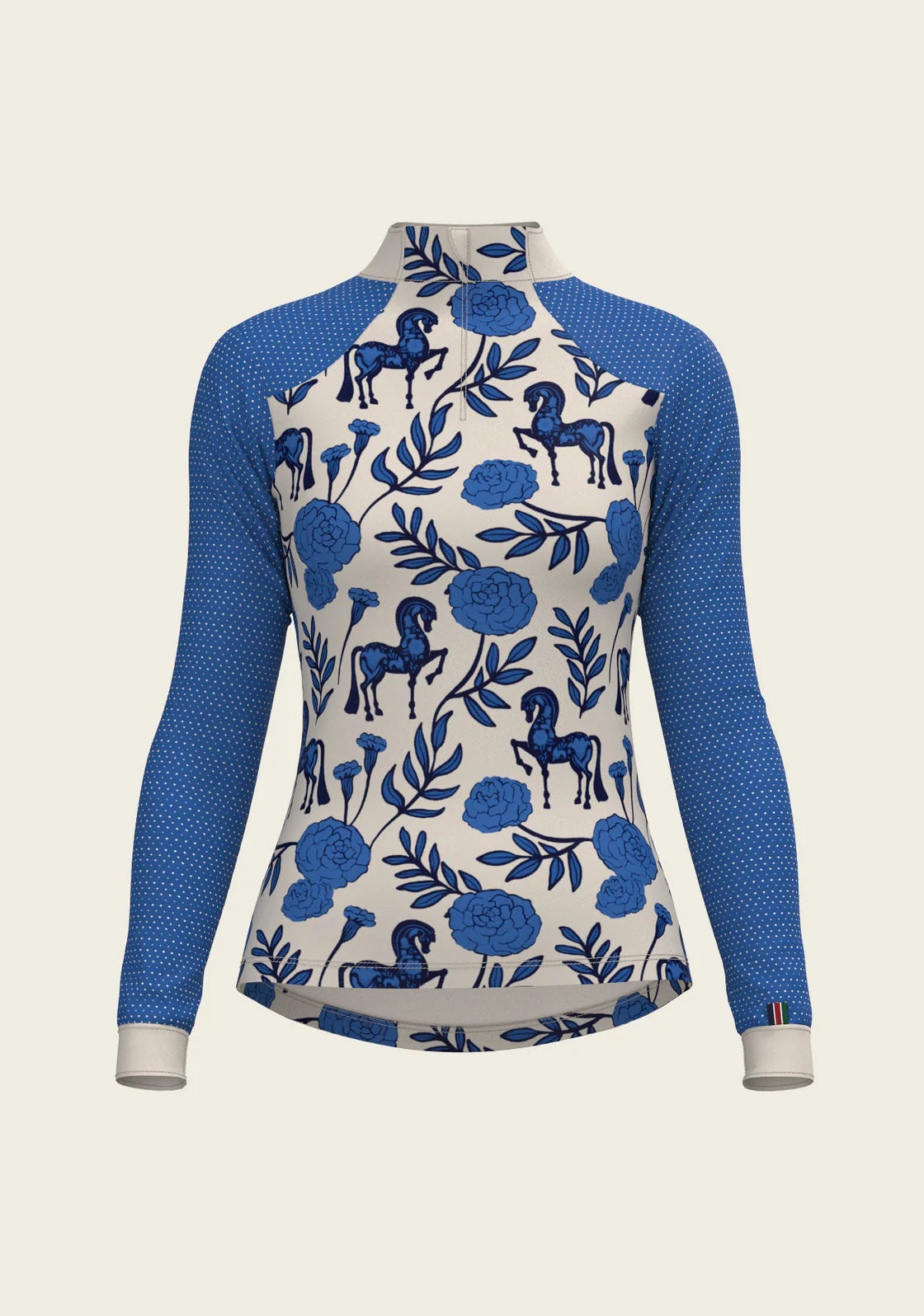 Peony Sport Mesh Quarter Zip Sun Shirt – Espoir