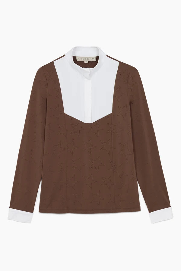 Luna Star Long Sleeve Show Shirt – Cappuccino – Hannah Childs Lifestyle