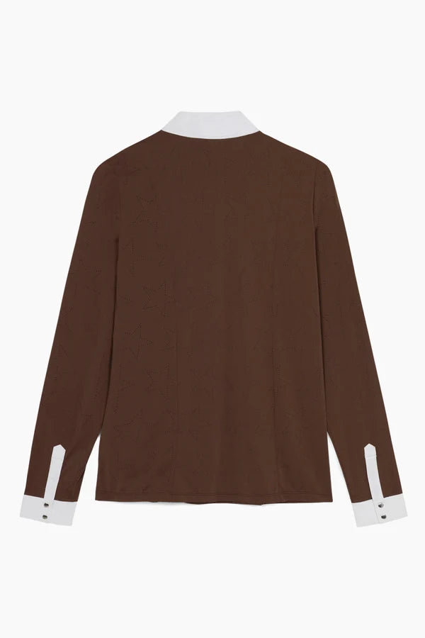 Luna Star Long Sleeve Show Shirt – Cappuccino – Hannah Childs Lifestyle