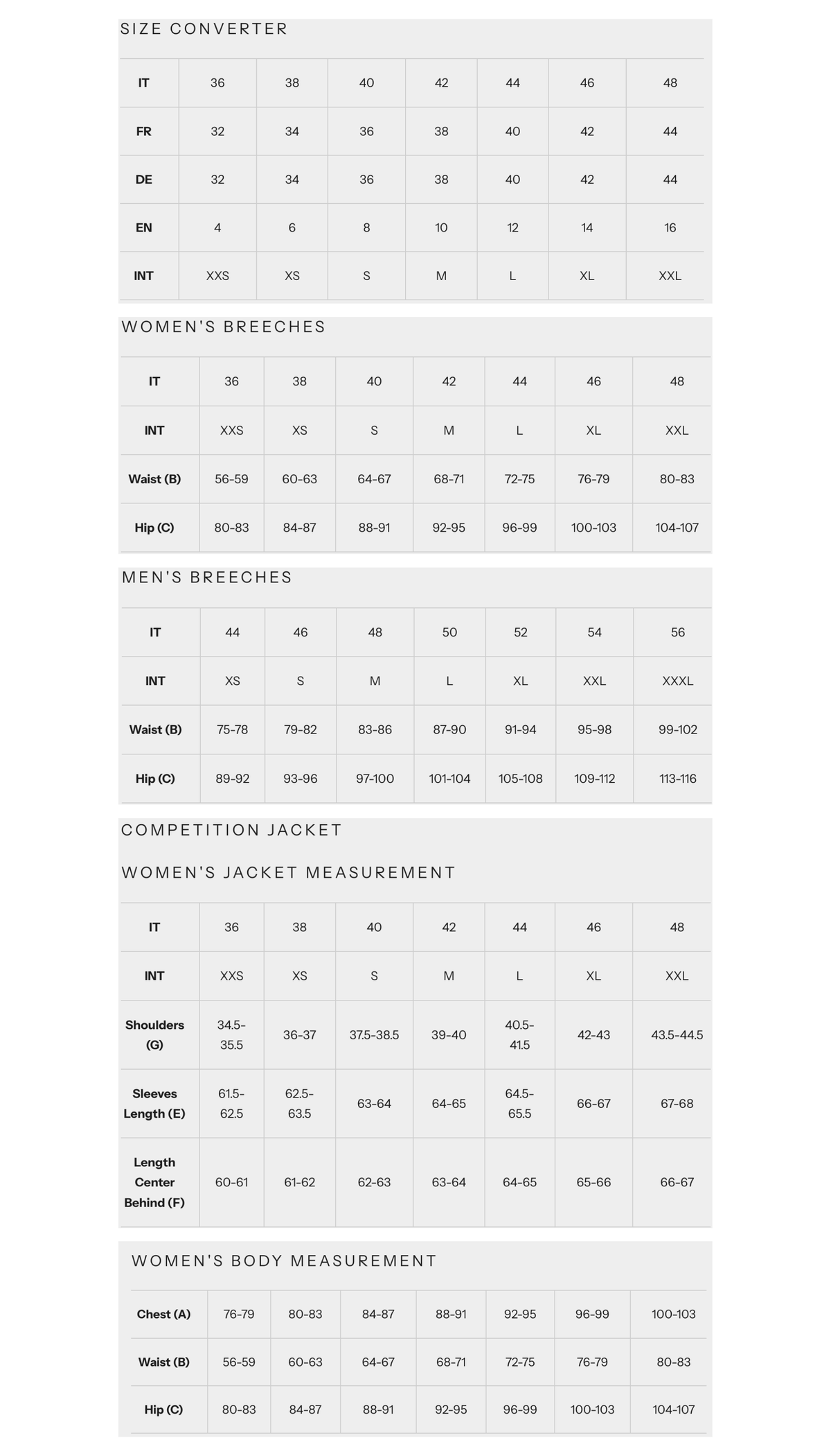 Size guide