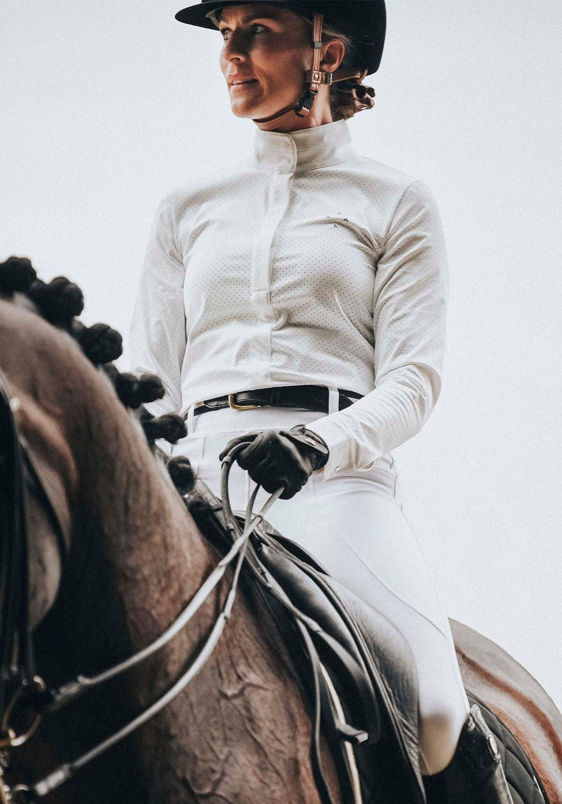 White | Mesh Show Shirt Long Sleeve – VALA