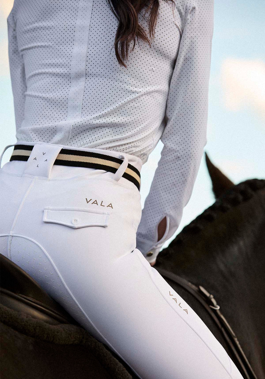 White | Mesh Show Shirt Long Sleeve – VALA