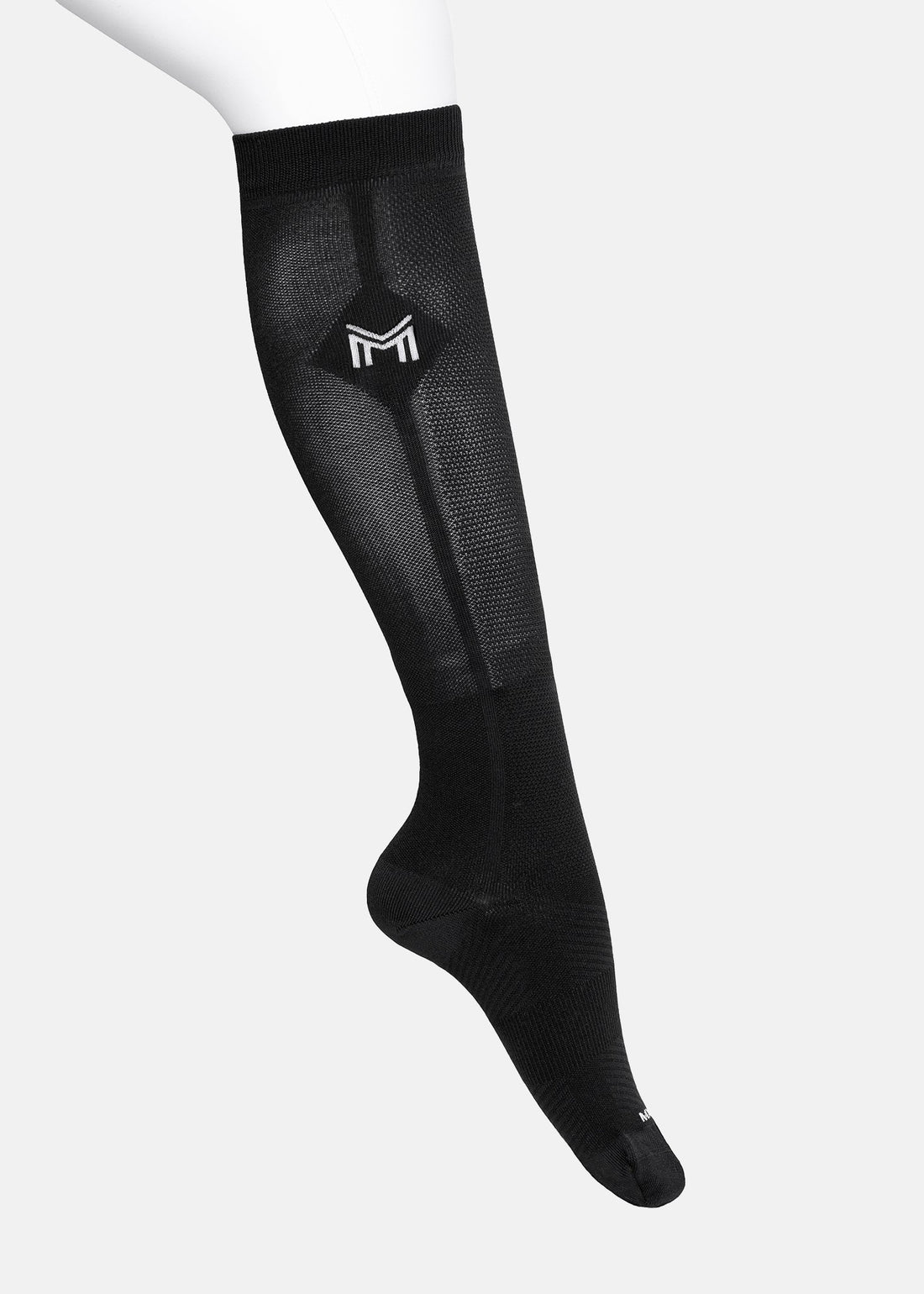Black | Neo Riding Socks – MAXIMILIAN Equestrian, knee-high riding sock with logo, black