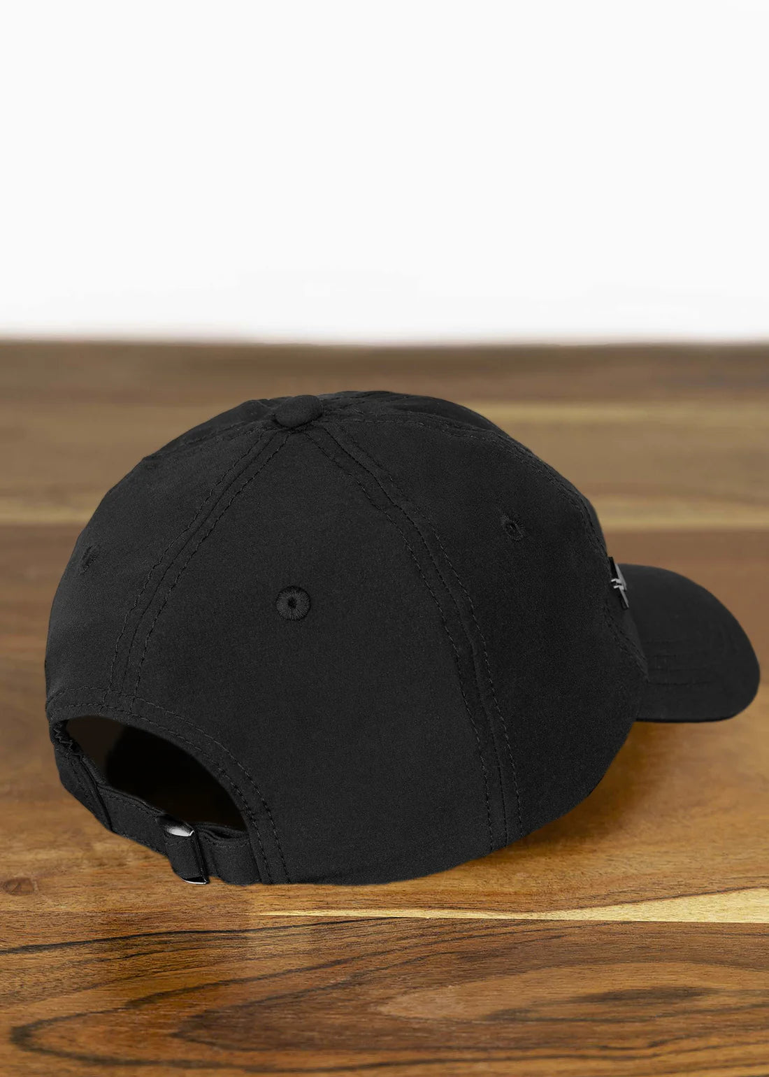 Black | Ray Cap – MAXIMILIAN Equestrian, baseball cap, three-quarter back view