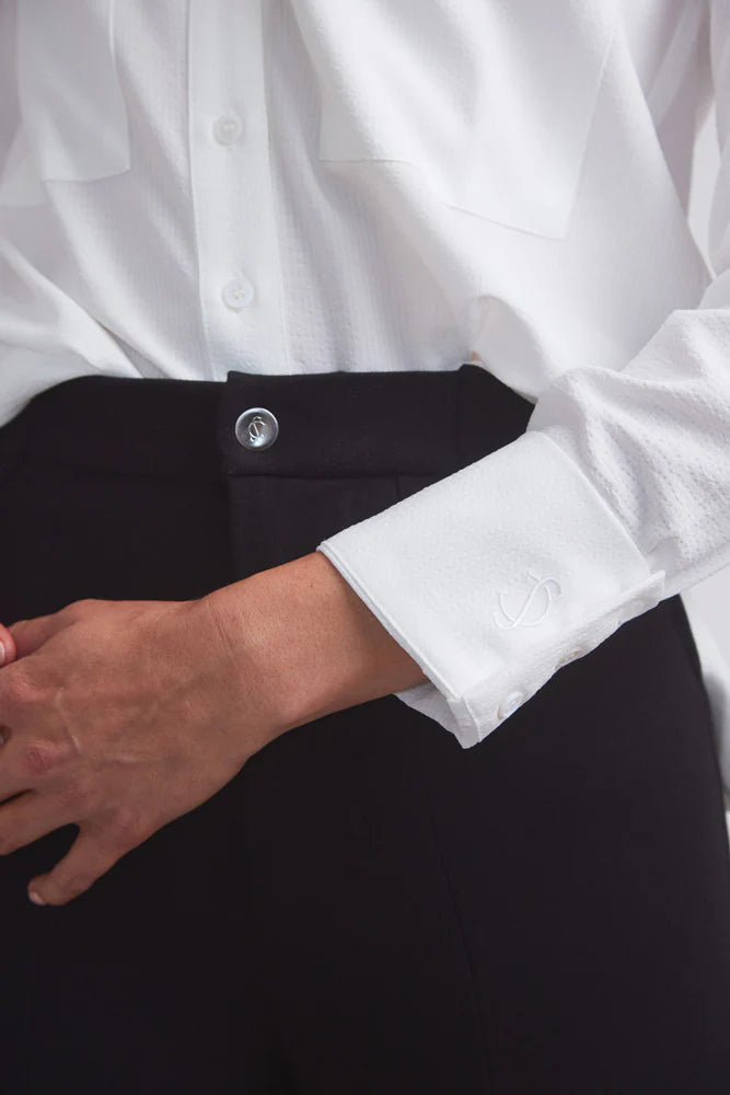 Seersucker Equestrian Button-Down Shirt