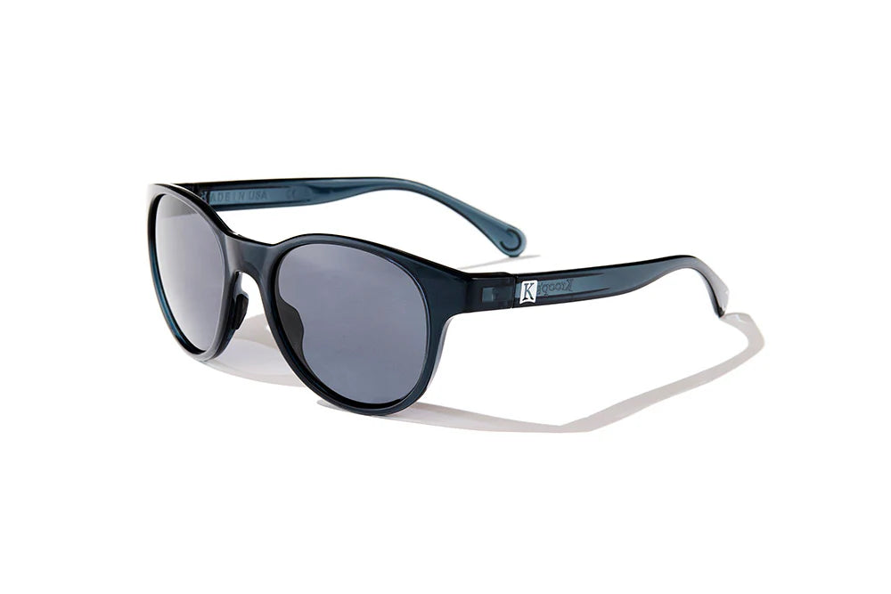 Midnight | The Lexington, sunglasses with navy frames, three-quarter view