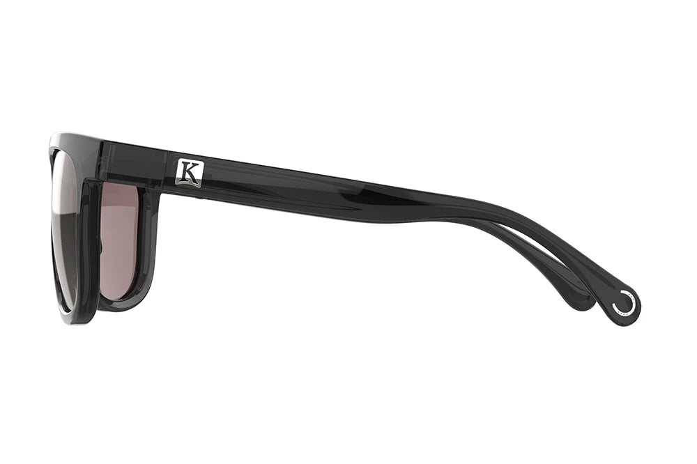 Midnight | The Ocala, sunglasses with black frames, side view