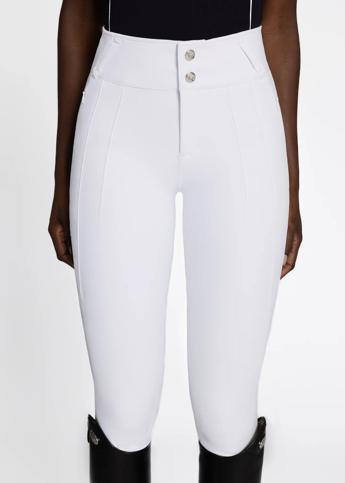 White | Vision Breeches – MAXIMILIAN Equestrian