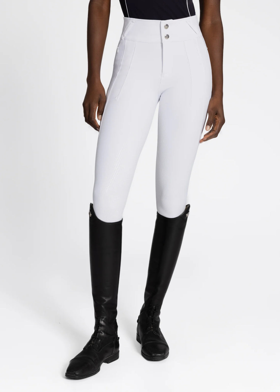 White | Vision Breeches – MAXIMILIAN Equestrian