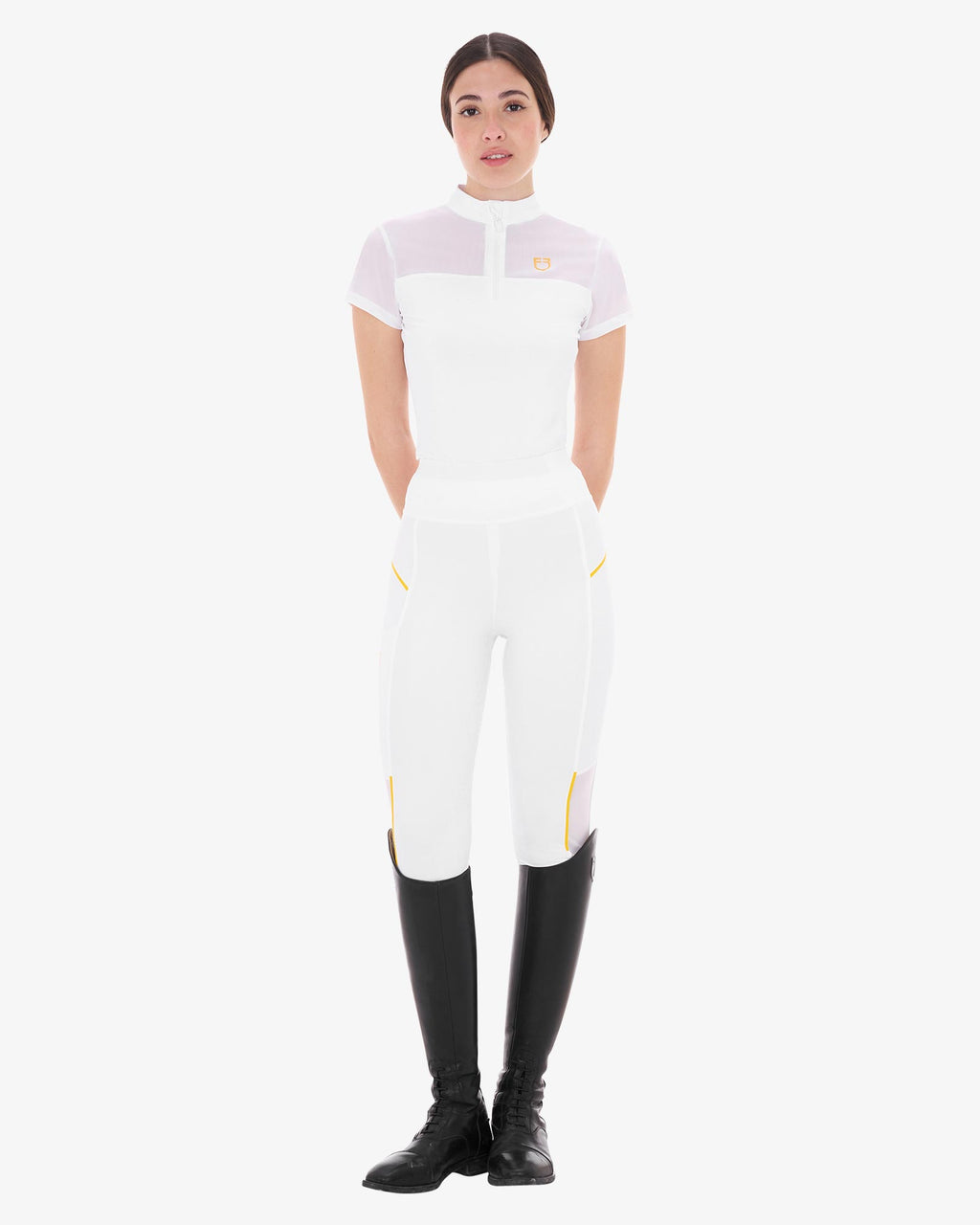 Women's Training Polo Shirt with Mesh Inserts – Equestro