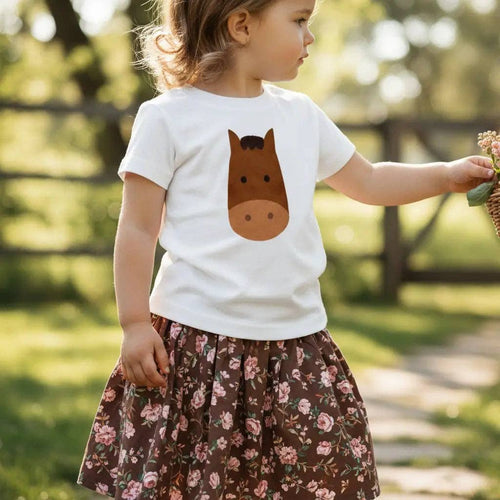Barn Buddy Horse Toddler Tee: 2T