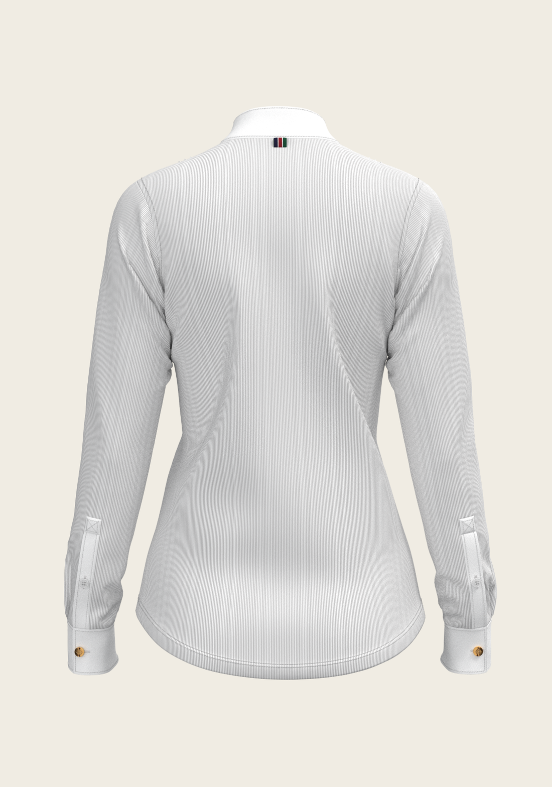 Stripes in Grey Short Pleated Long Sleeve Show S