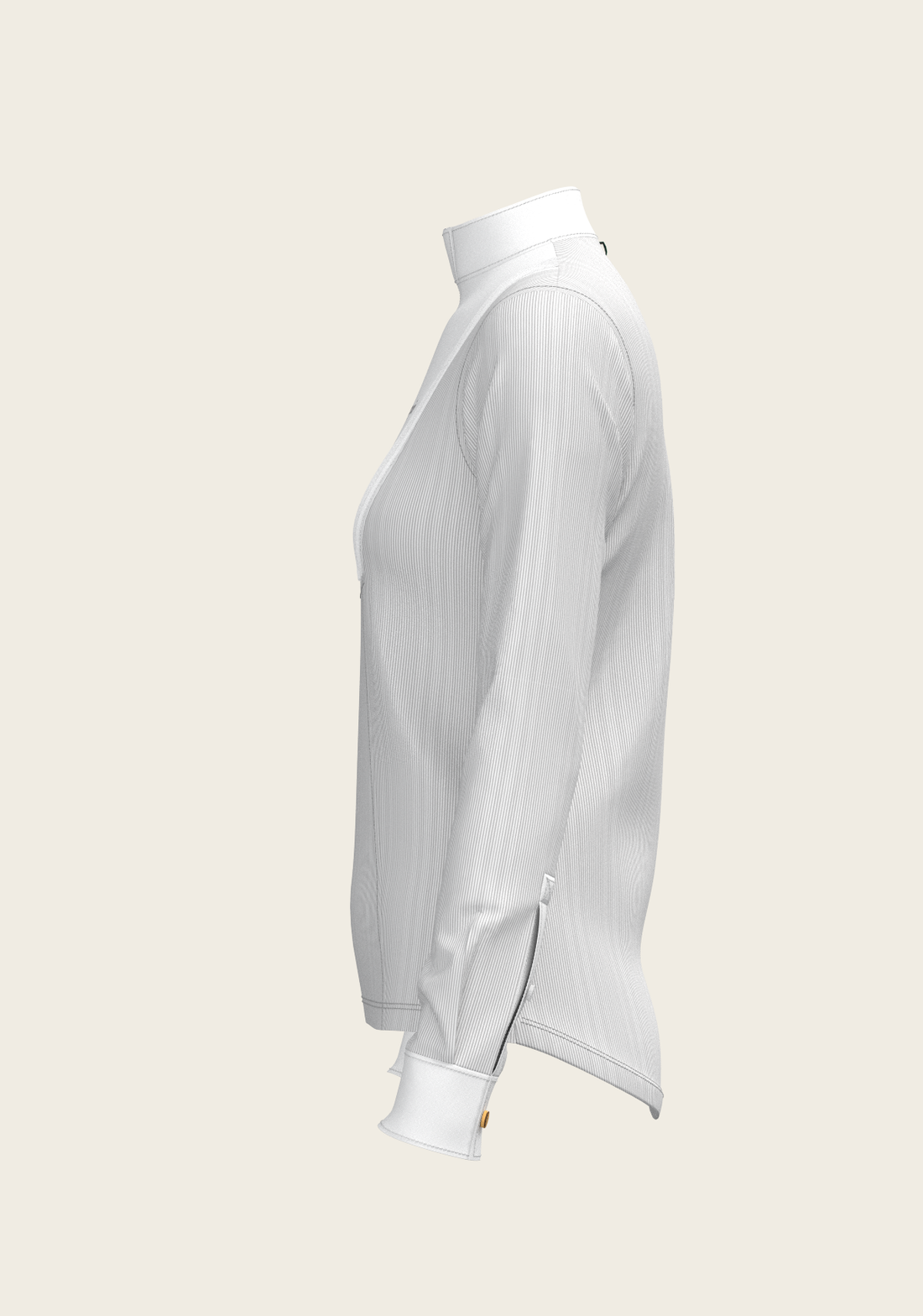 Stripes in Grey Short Pleated Long Sleeve Show S