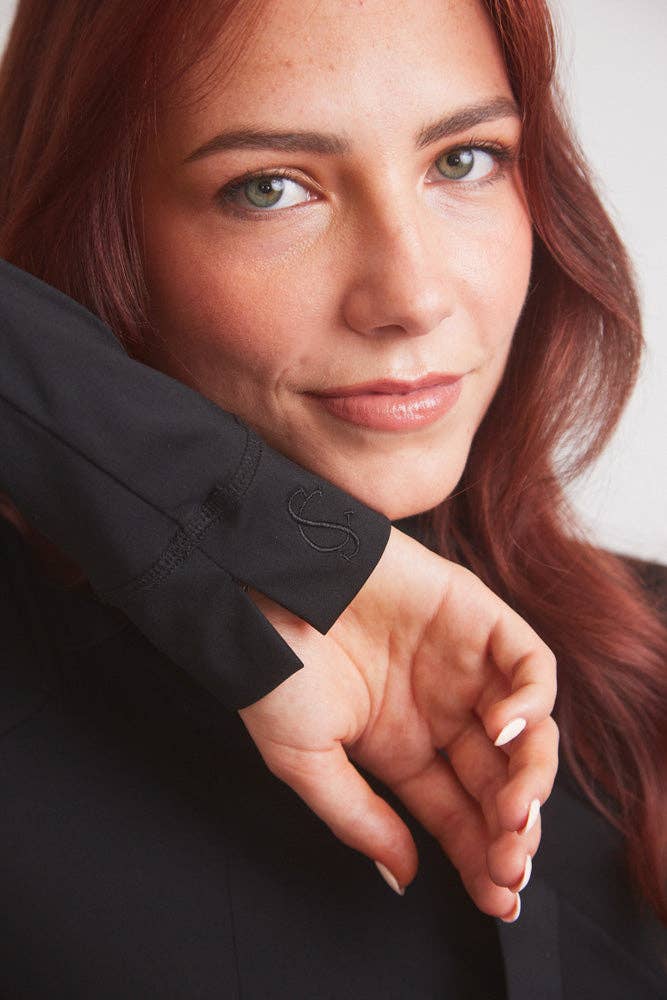 Haley | UV Base-layer | Riding top | Turtleneck Sun-shirt | Black
