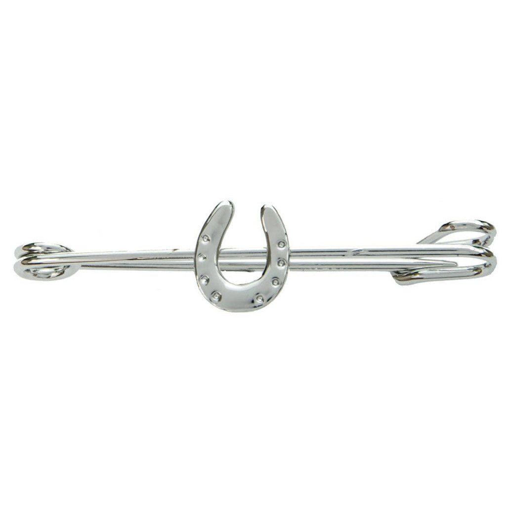 Platinum Plated | Plain Horseshoe Stock Pin – Exselle, platinum-plated plain horseshoe stock pin