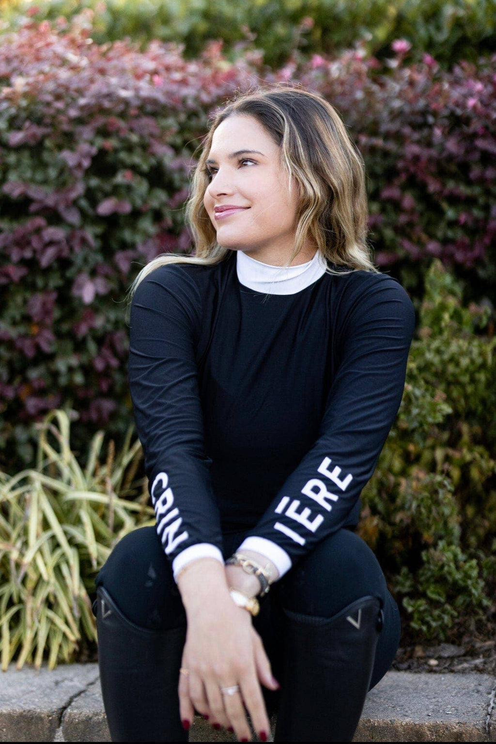 Bianca Show Shirt | Black & White