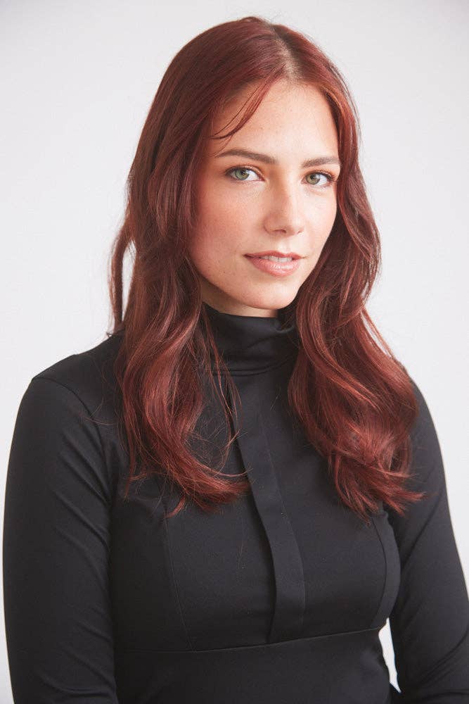 Haley | UV Base-layer | Riding top | Turtleneck Sun-shirt | Black