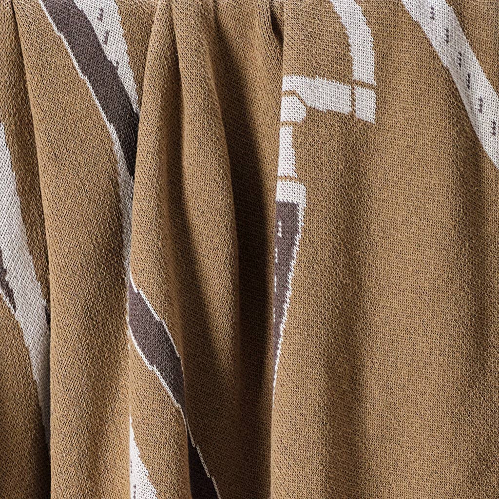 Equestrian Tack Knit Throw
