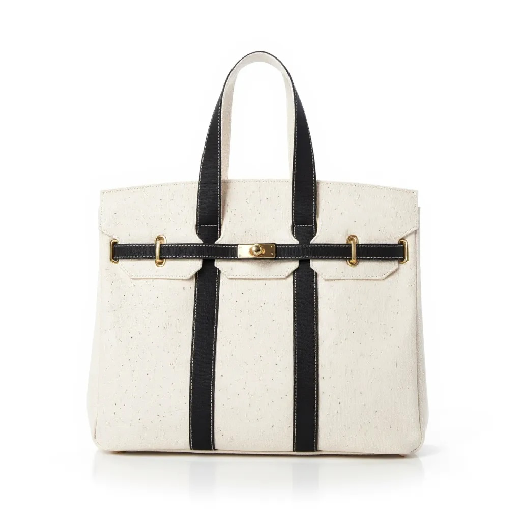 The Luxe Signature Tote- Short Handle: Tan