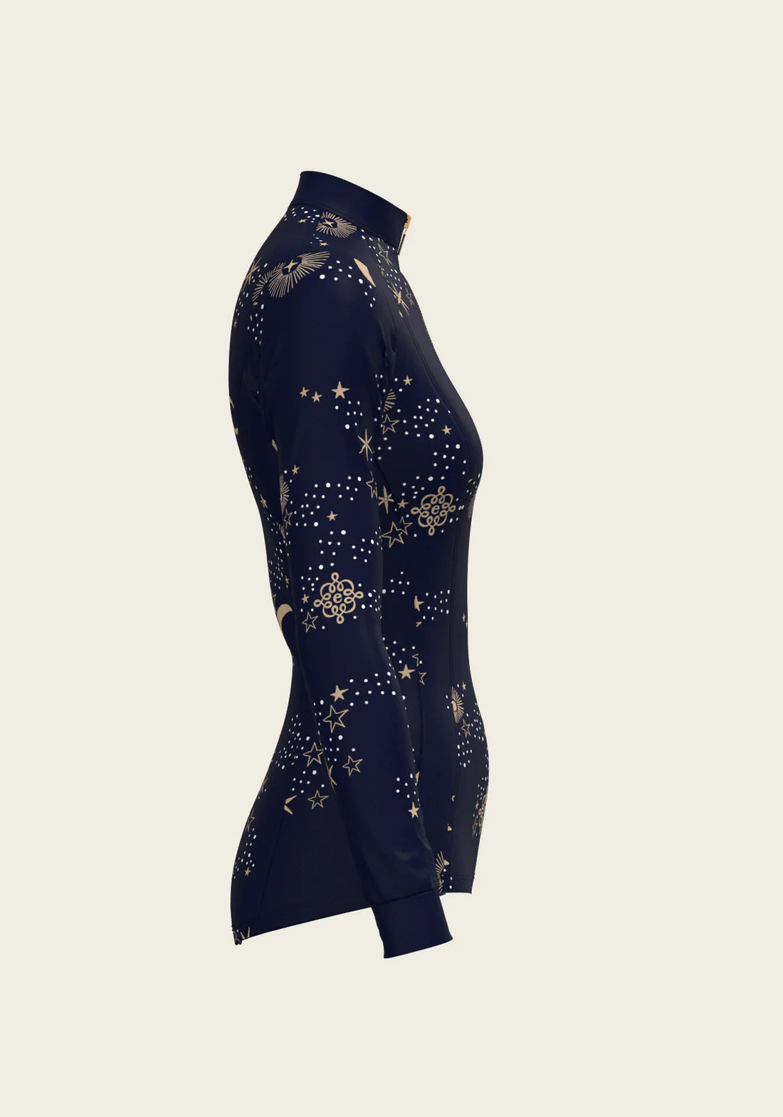 Navy | Espoir Stars on Navy Quarter Zip Sun Shirt