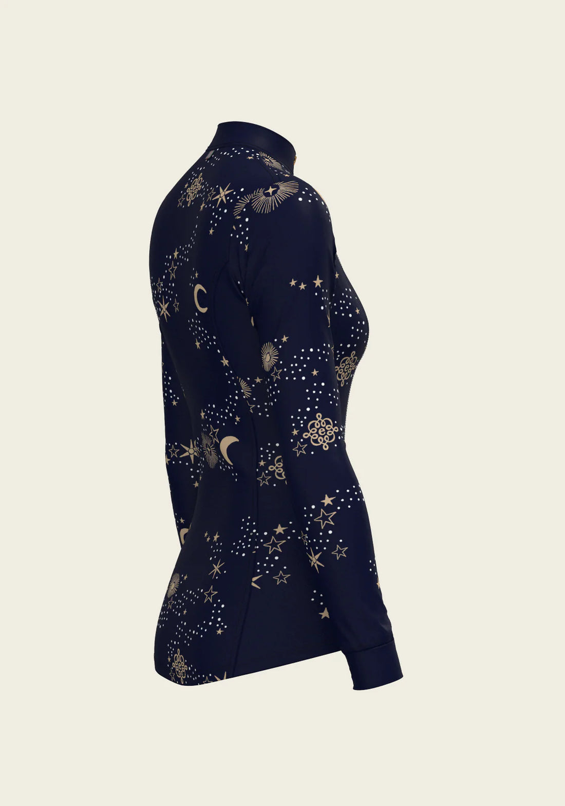 Navy | Espoir Stars on Navy Quarter Zip Sun Shirt