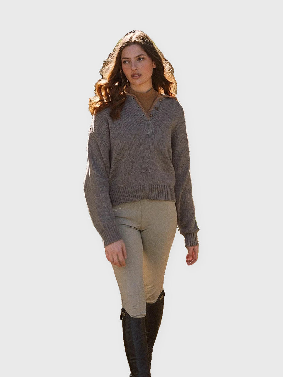 Chloe Whipstitch Cropped Sweater