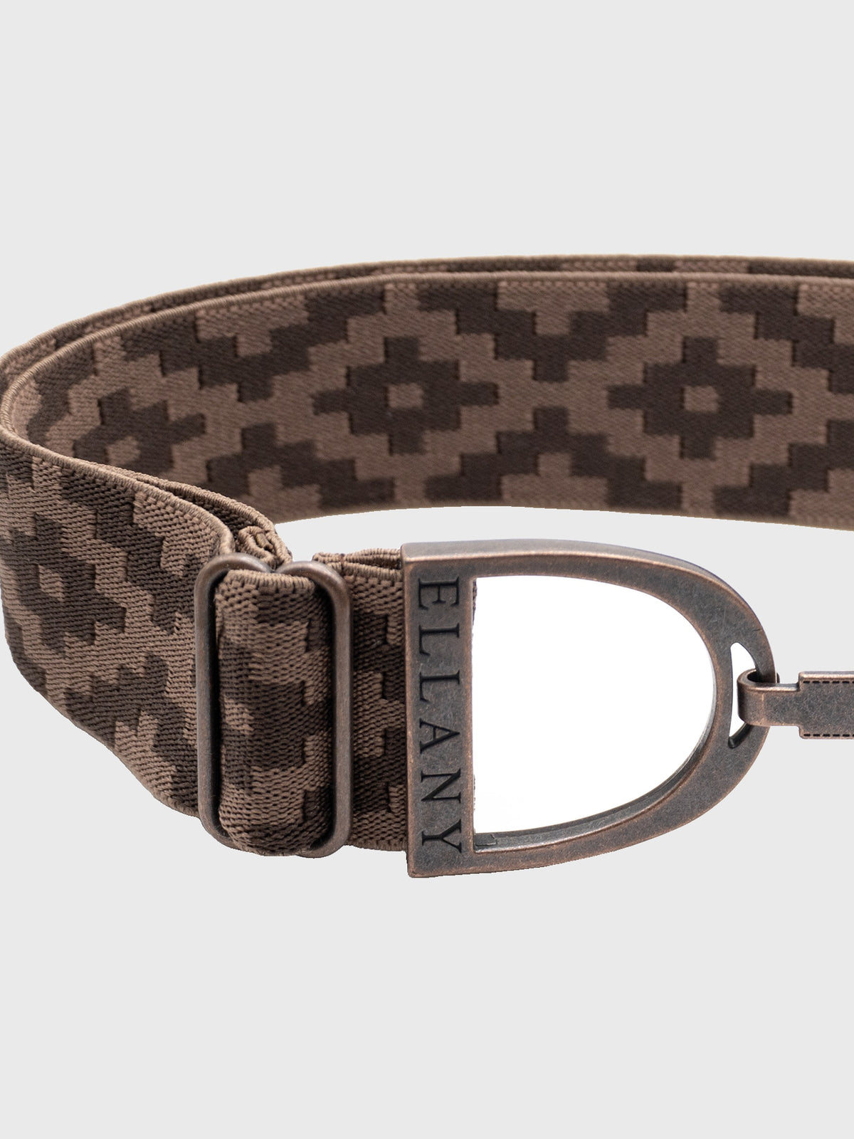 1.5" Stirrup Elastic Belt – Chocolate Polo