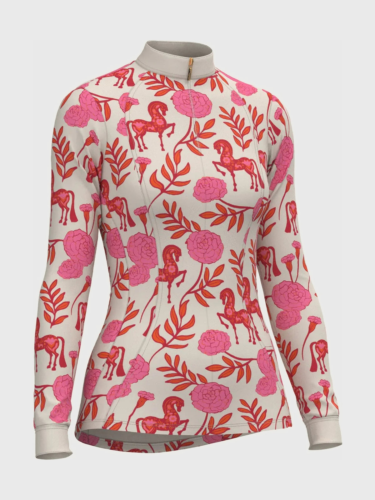 Peony Quarter Zip Sun Shirt
