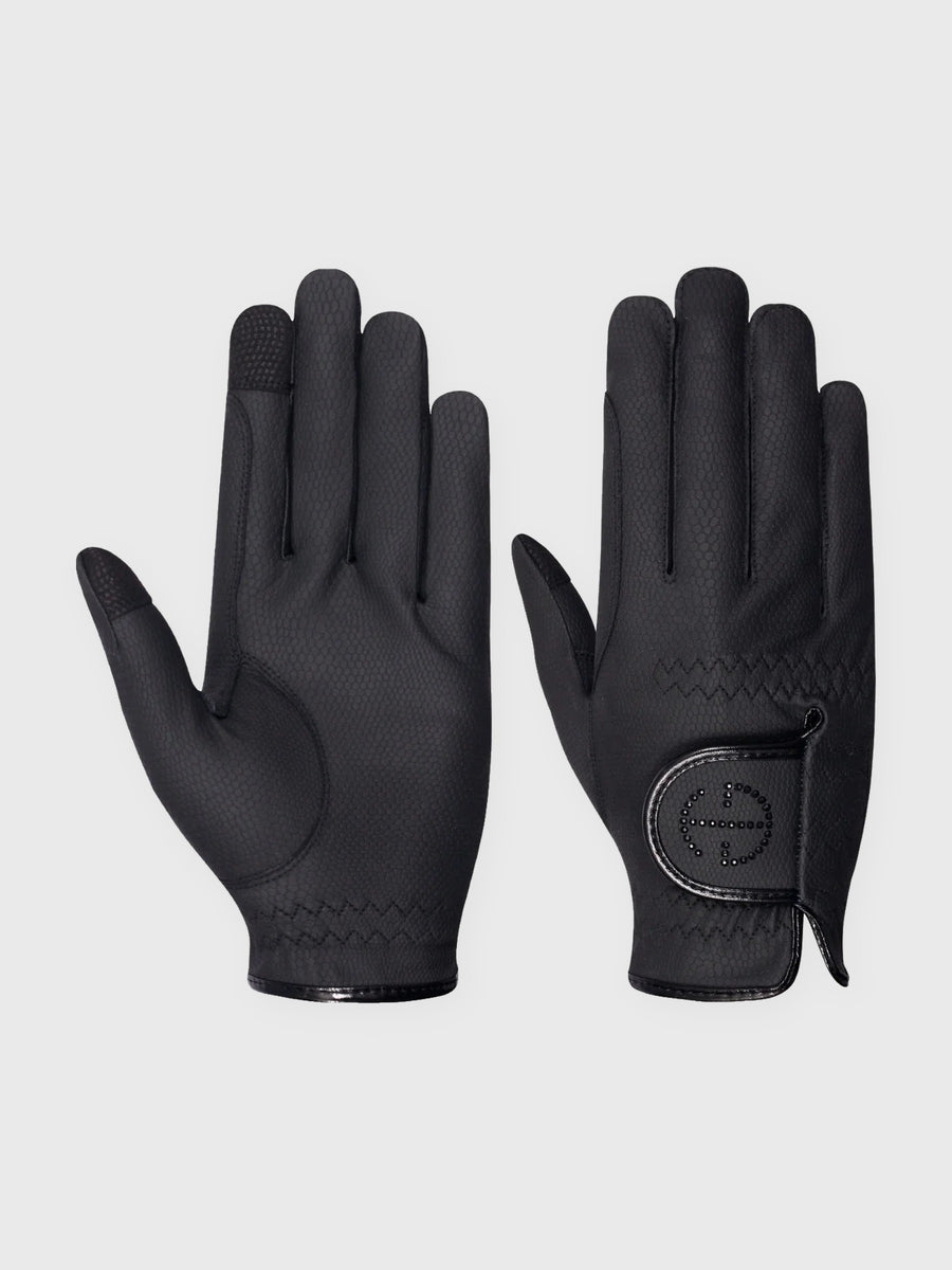 Crystal Logo Riding Gloves