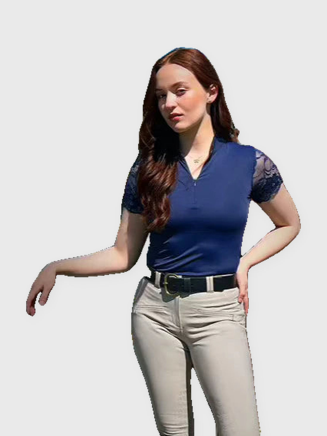 Tara Short Sleeve Lace Competition Shirt