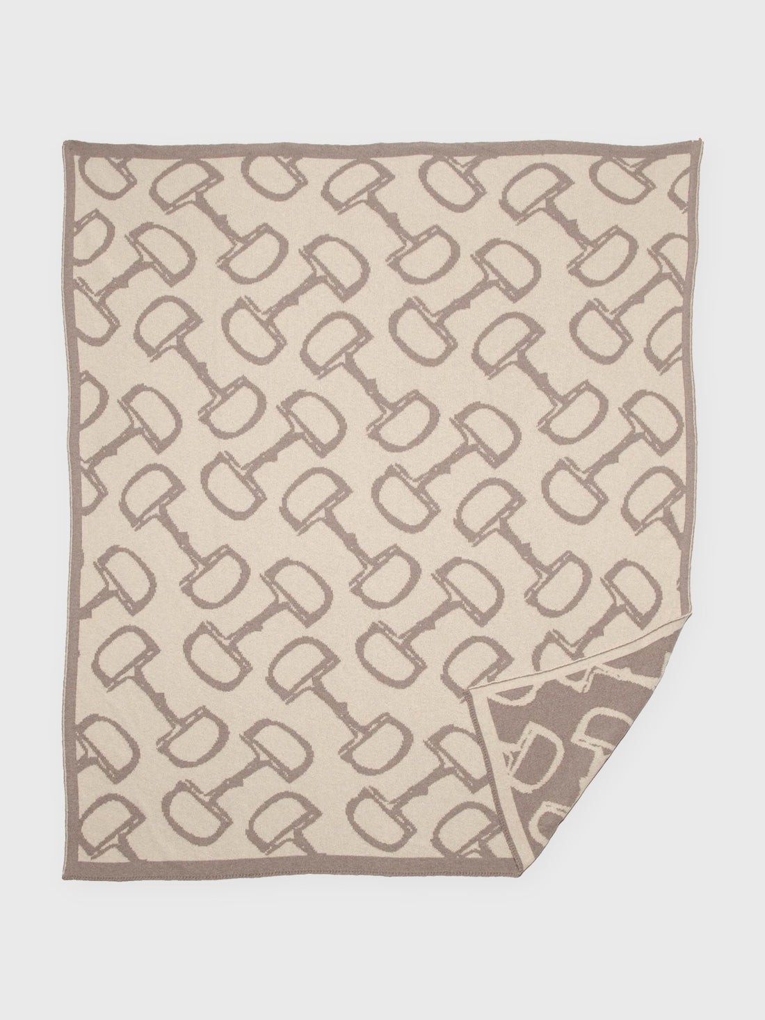 Reversible Bits Knit Throw