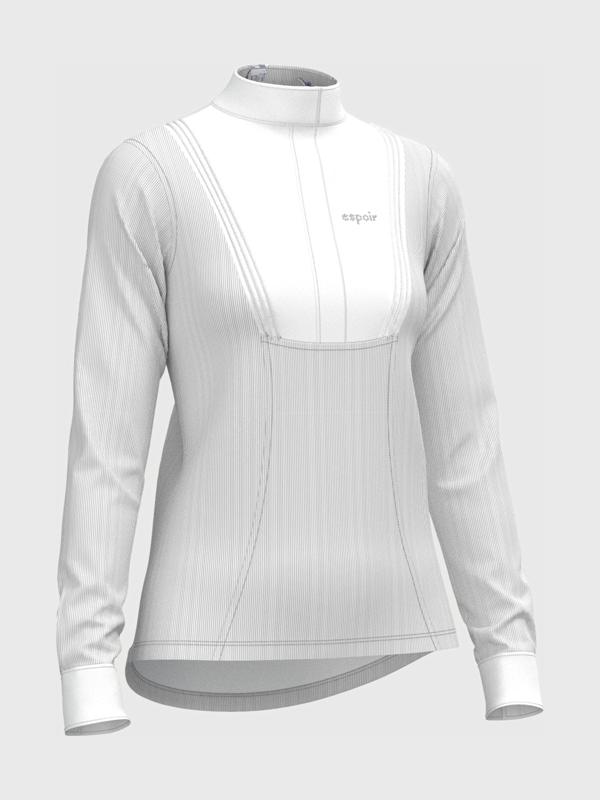 Striped Pleated Long Sleeve Show Shirt