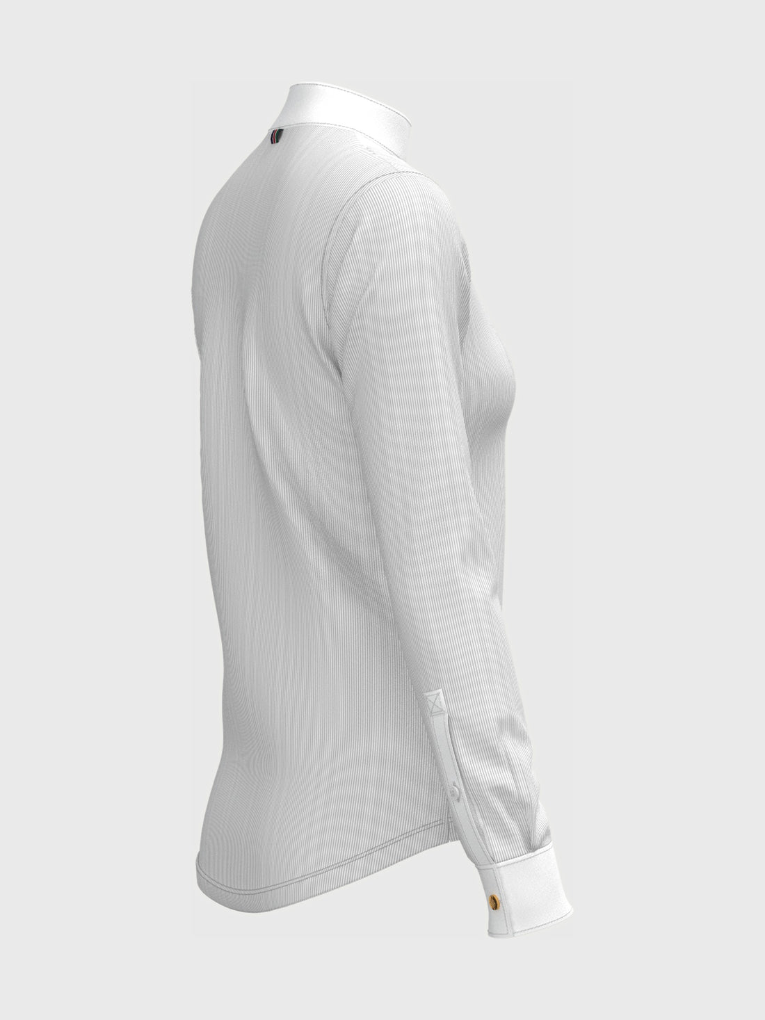 Striped Pleated Long Sleeve Show Shirt