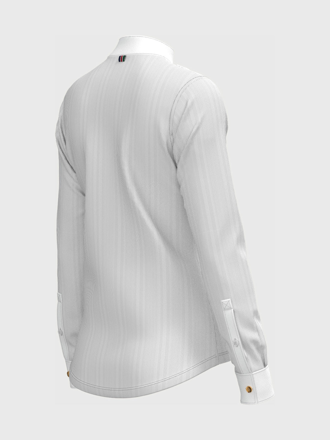 Striped Pleated Long Sleeve Show Shirt