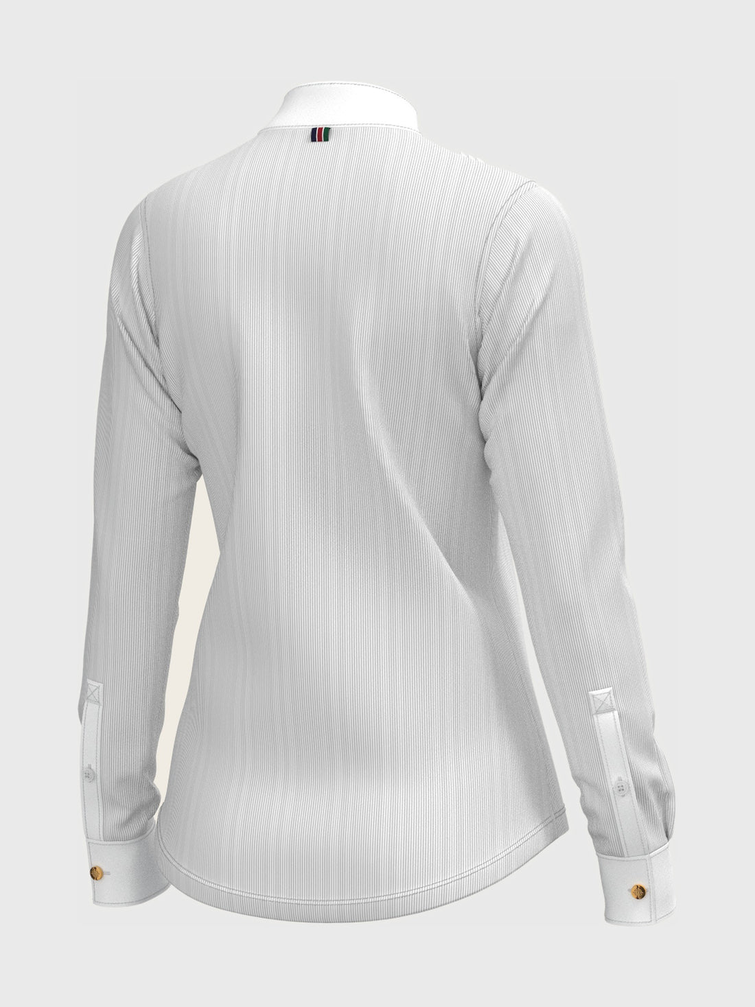 Striped Pleated Long Sleeve Show Shirt