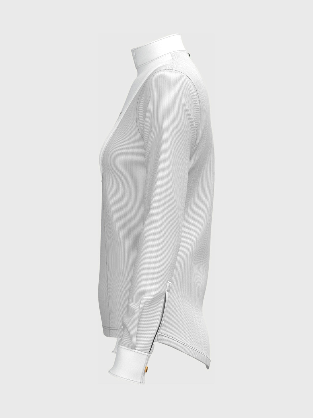 Striped Pleated Long Sleeve Show Shirt