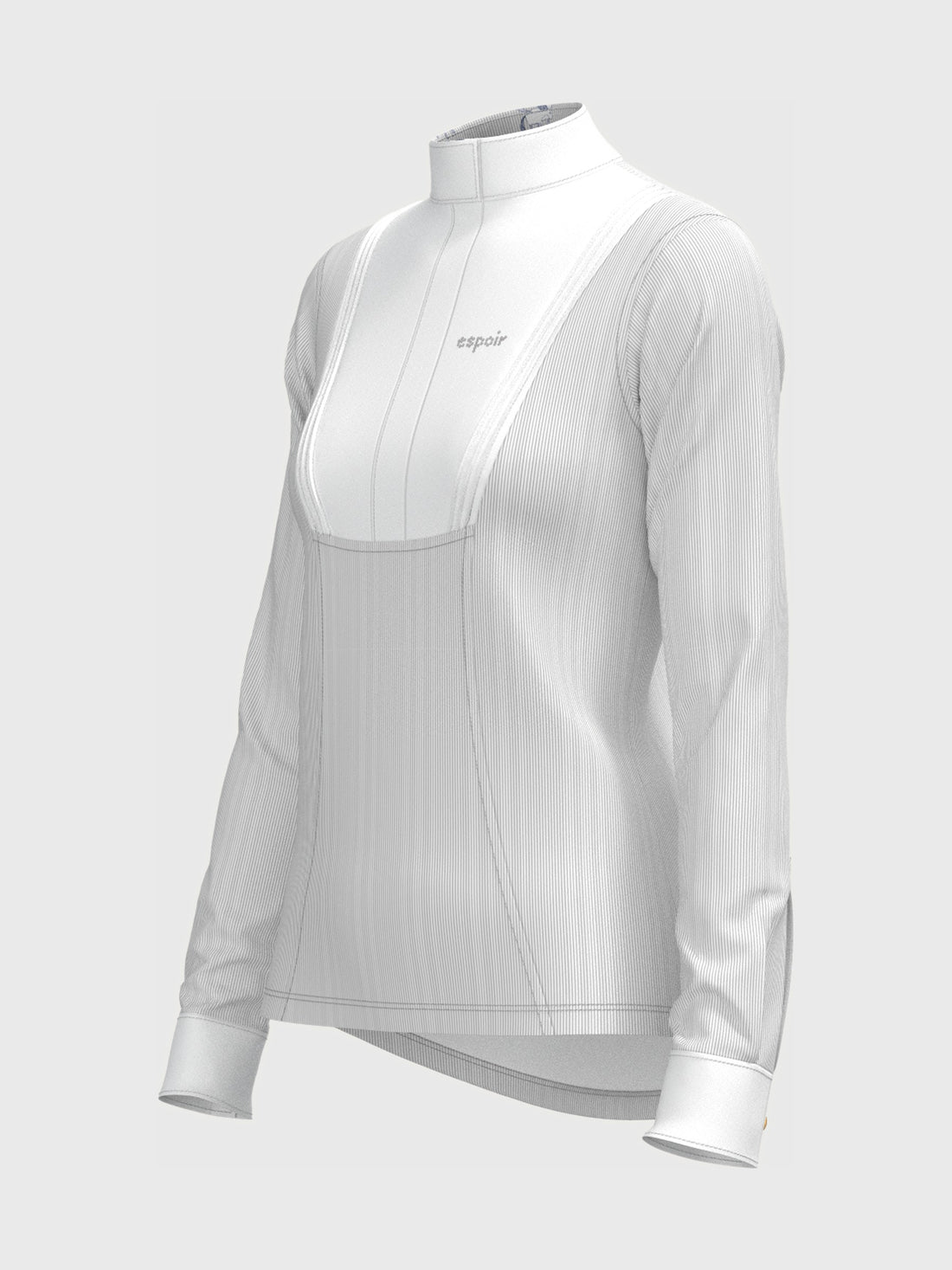 Striped Pleated Long Sleeve Show Shirt