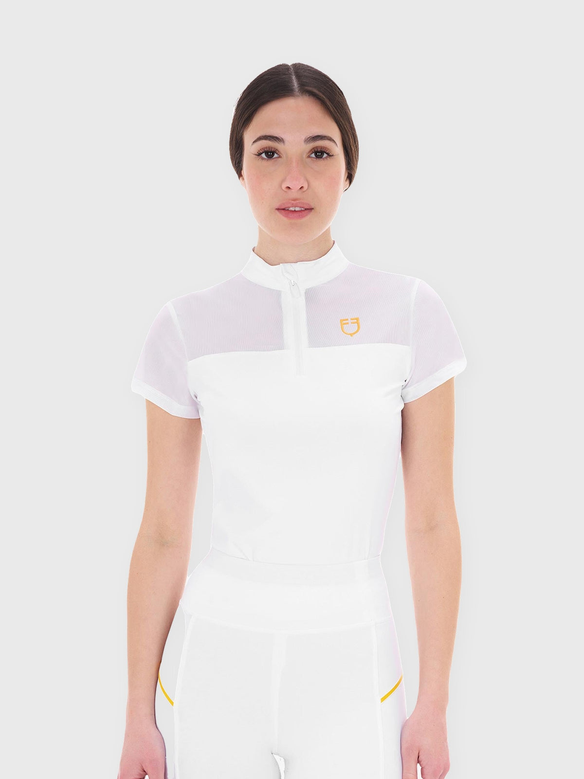Women's Training Polo with Mesh Inserts