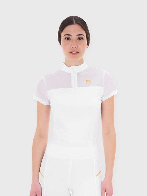 Women's Training Polo with Mesh Inserts