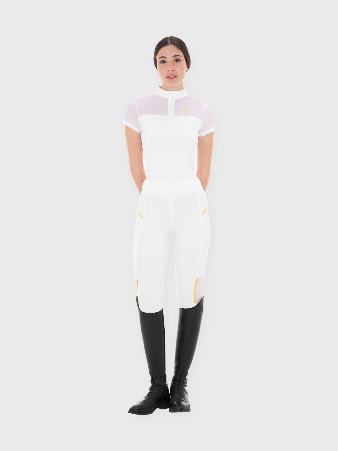 Women's Training Polo with Mesh Inserts
