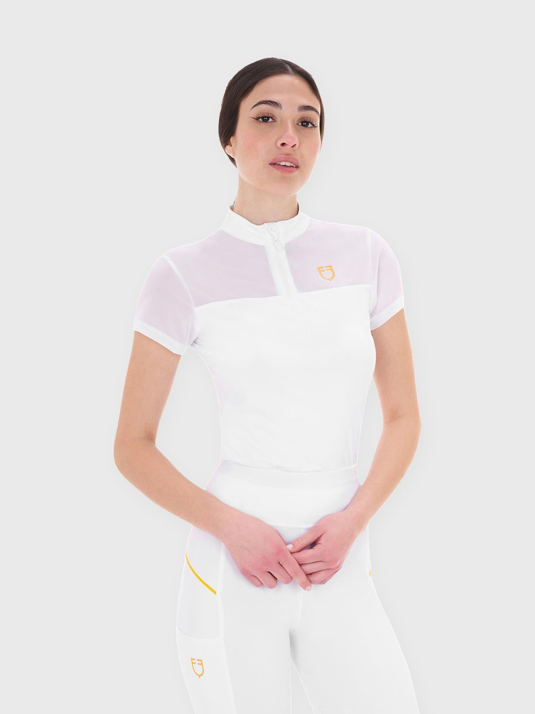 Women's Training Polo with Mesh Inserts