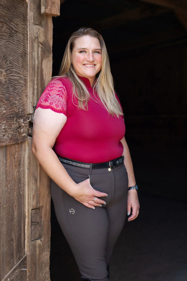 Halter Ego Evolution Mid Waist Ladies Knee Patch Breeches
