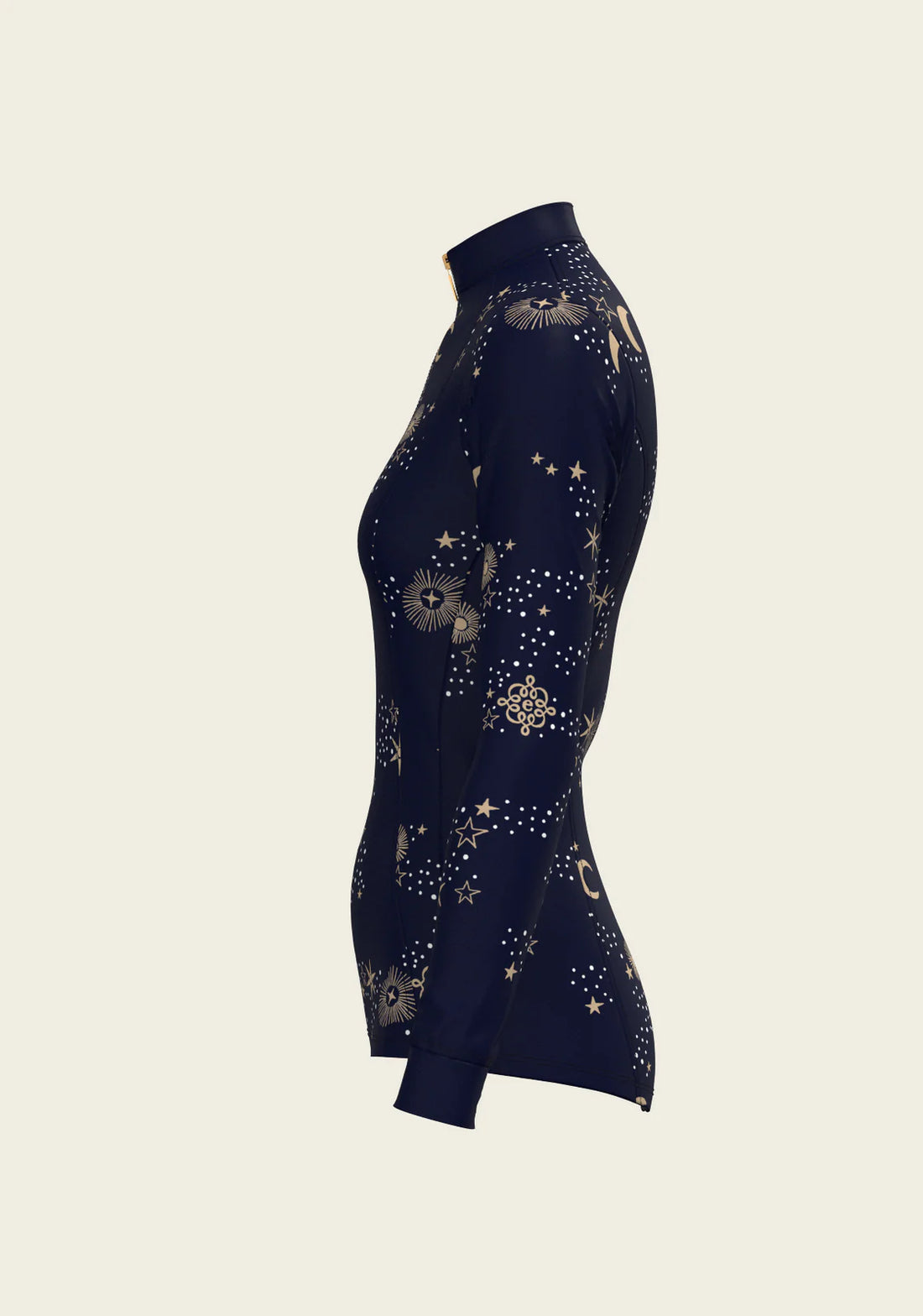 Navy | Espoir Stars on Navy Quarter Zip Sun Shirt