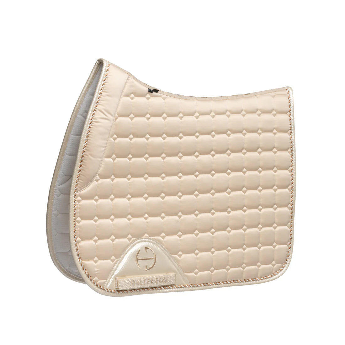 Ivory Luxe | Halter Ego Carbon Tech Satin Classic Jump Saddle Pad